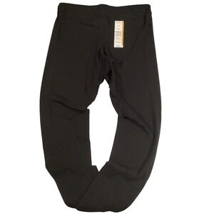 Time and Tru Womens Black High Rise Fitted Leggings Size L (12-14) NWT Set‎ of 2